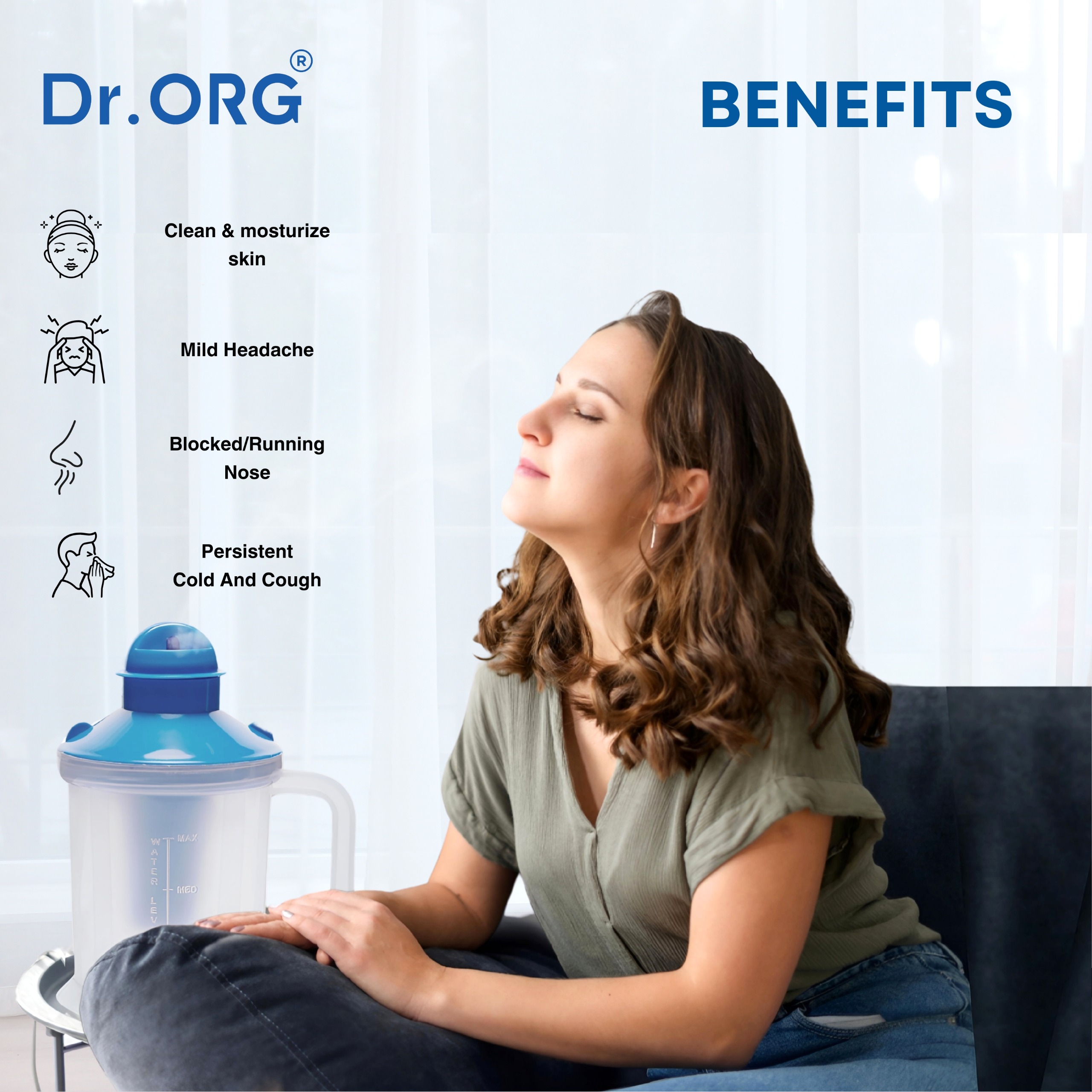 3 in 1 steamer for cold and cough,vapourisers for adult facial steamer inhaler Professional Facial Steamer (120 W)